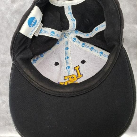 NCAA LSU Tigers Black Embroidered Tiger Face Cap Trucker Baseball Hat - Picture 7 of 9